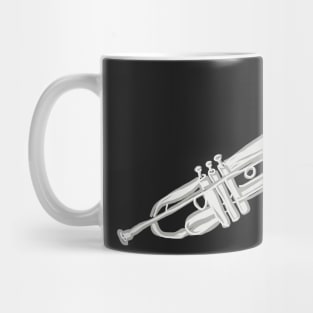 Silver Trumpet Jazz Brass Band Horn Mug